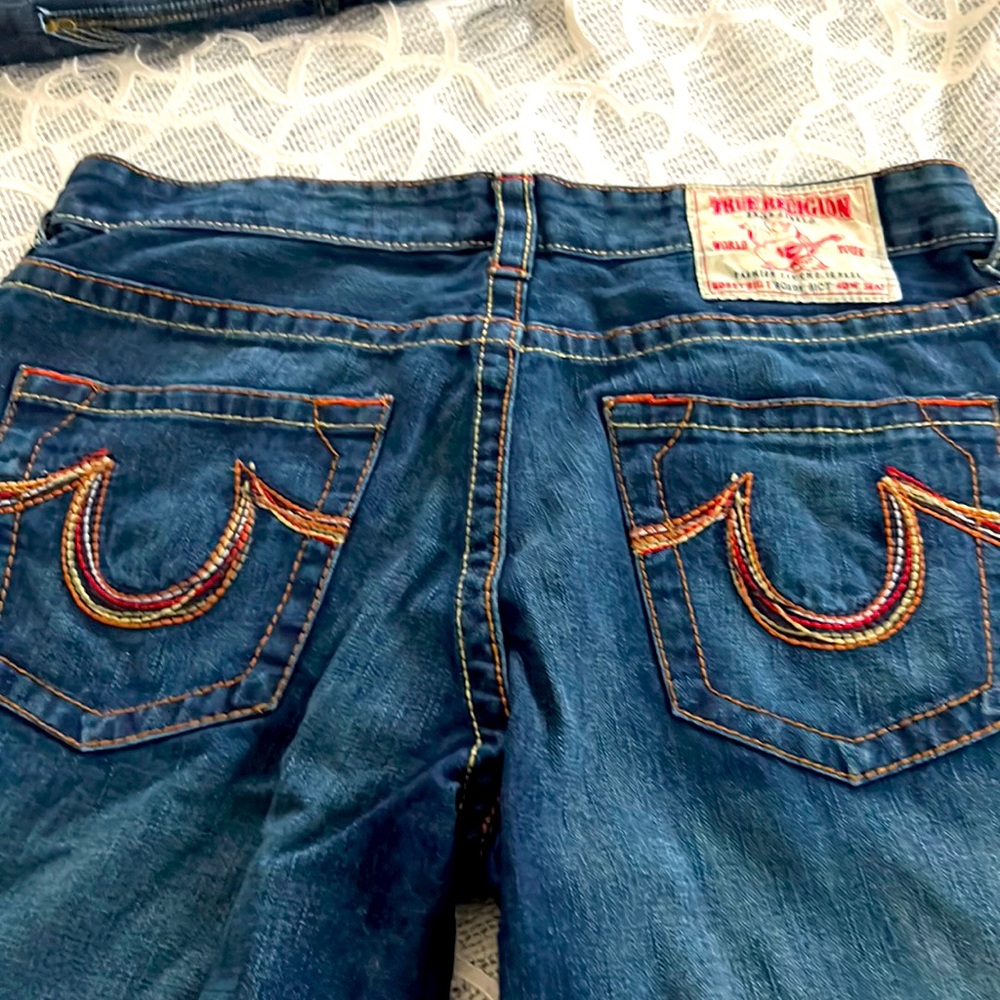 True religion blue denim